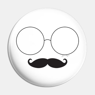 Glasses Mustachio II Pin