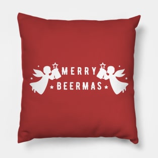 Merry Beermas Christmas Pillow