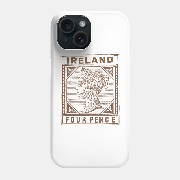 Vintage Eire 4 Pence Postage Stamp Phone Case by feck!