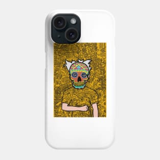 Immerse in NFT Character - MaleMask Doodle with Mexican Eyes on TeePublic Phone Case