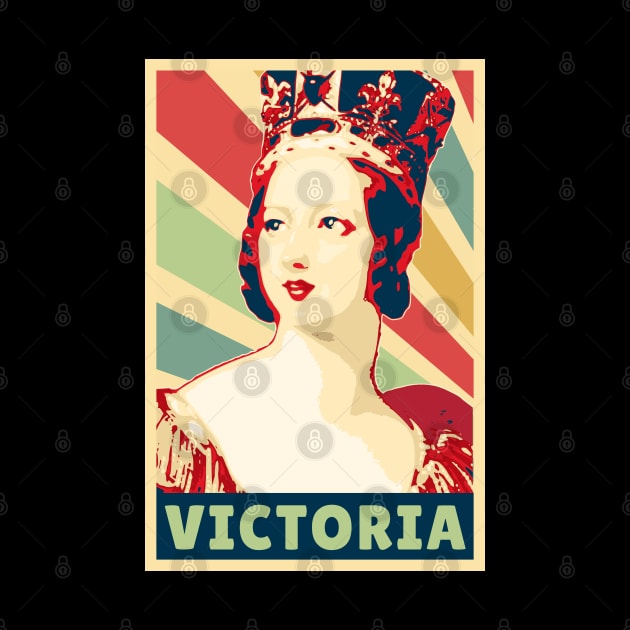 Victoria Queen Of England Vintage Colors by Nerd_art