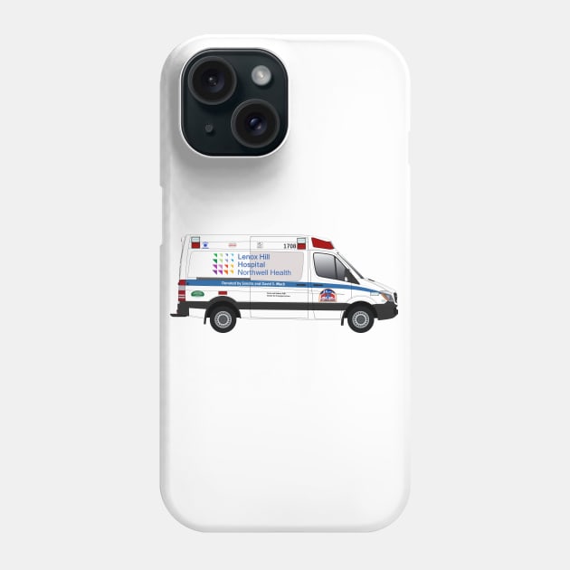 Lenox Hill Hospital ambulance Phone Case by BassFishin