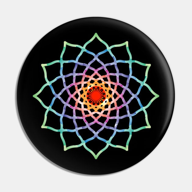 Colorful Mandala Pin by emma17