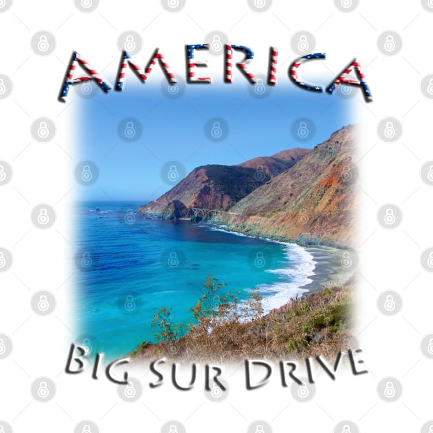 America - Big Sur Drive by TouristMerch