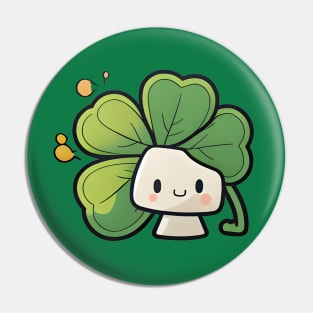 Happy St. Patrick's Day Clover Pin