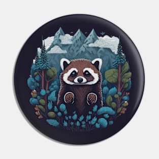 Forest Racoon Pin