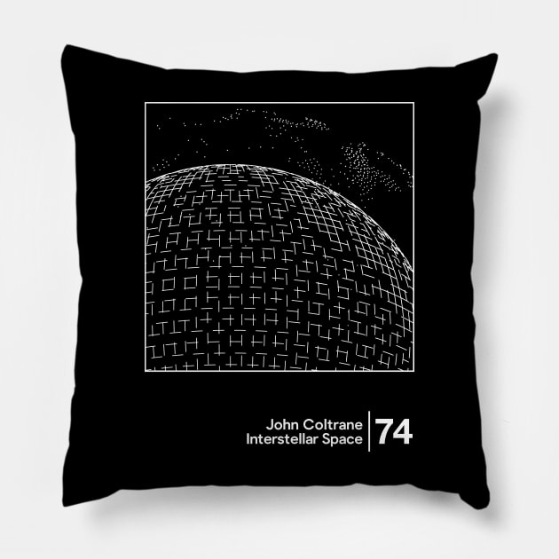 John Coltrane / Minimal Graphic Artwork Design Pillow by saudade