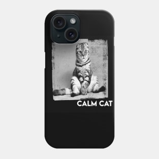 Calm cute cat Phone Case