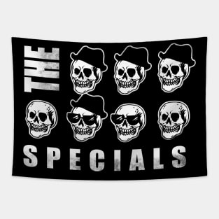 the specials band illustration skulls design Tapestry