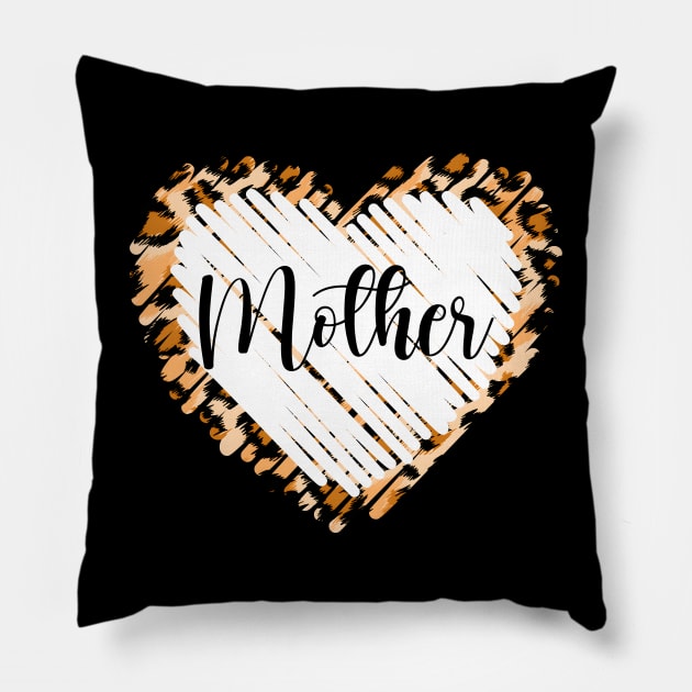 Love Mother Leopard Mother's Day Pillow by NatalitaJK