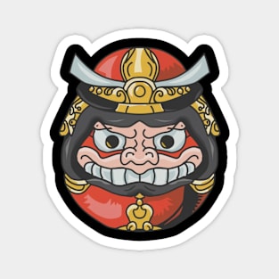 Daruma Samurai Doll Magnet