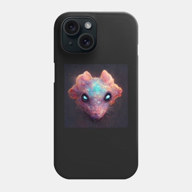 Galaxy Rat Face Weird Halloween - best selling Phone Case by bayamba