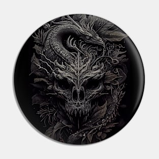 Ancient Skull, Lost to Time Pin