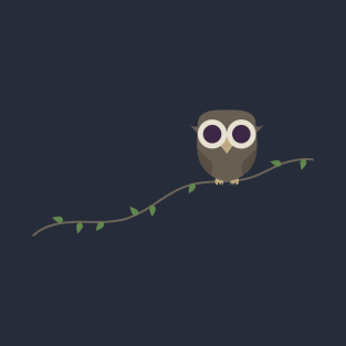 Owl On Branch T-Shirt