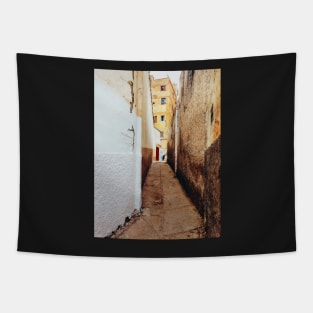 Alley in Residential Neighbourhood in Morocco Tapestry