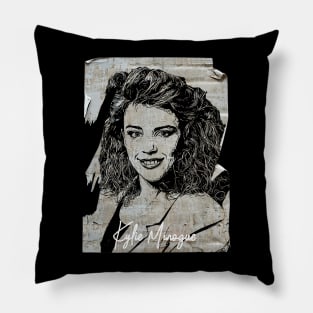 Kylie 80s Vintage Old Poster Pillow