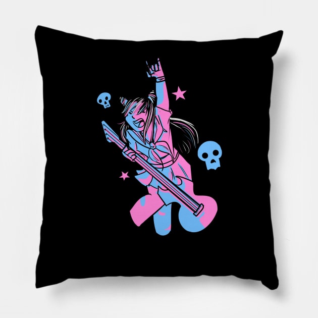 ibuki mioda Pillow by inkpocket