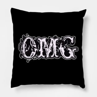 OMG - Teen Girls Graphic Typographic Goth Text Pillow