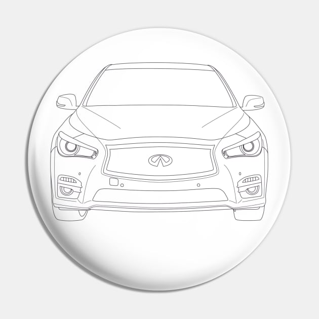 Infiniti Q50 (Front & Back Print) Pin by BoombasticArt