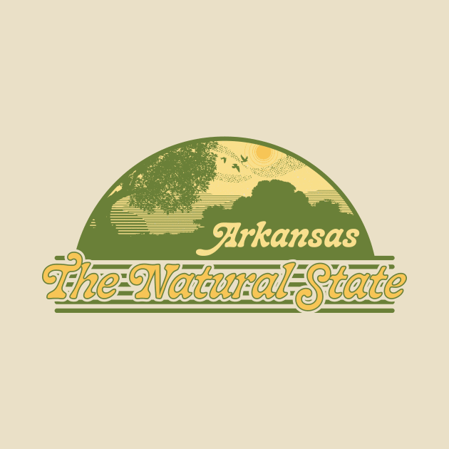 Natural State Retro Style by rt-shirts