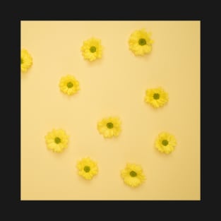 Yellow Daisies Laid on Yellow Surface T-Shirt