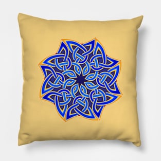 Celtic knot pattern ornament Pillow