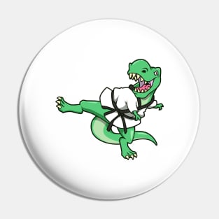 Cartoon TREX doing Hapkido Pin