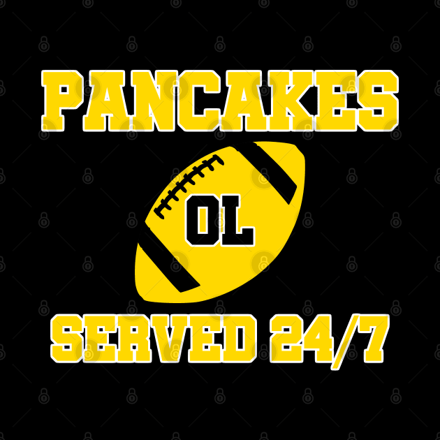 O-Line Pancakes Served 24/7 American Football by sewandtell