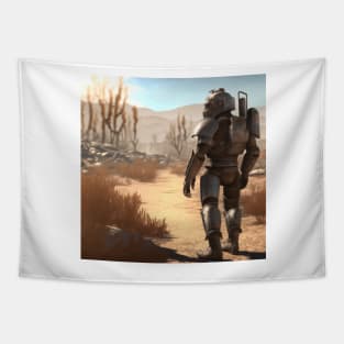 In the wasteland : small power-armour Tapestry