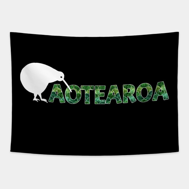 Aotearoa New Zealand Tapestry by Olooriel