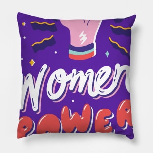 Girl Power Empowered Women Feminist Pillow