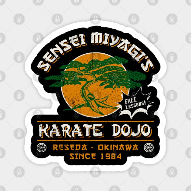 Sensei Miyagi's Karate Dojo Magnet by Alema Art