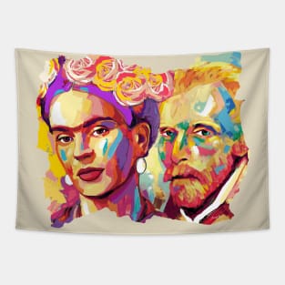 Van Gogh Frida Kahlo Portrait Tapestry