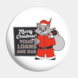 Christmas Raccoon Pin