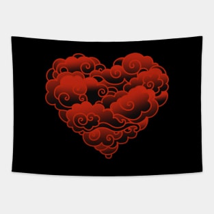 CLOUD HEART Tapestry