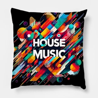 Abstract House Music - Jack Your Body Pillow