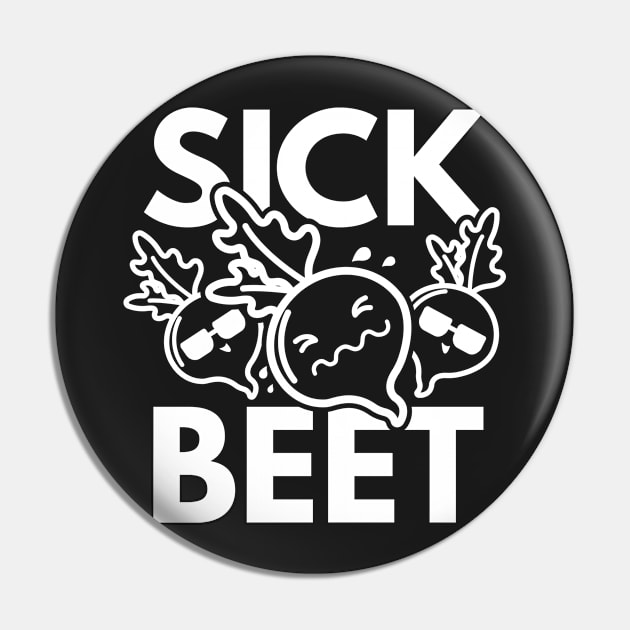 Sick Beet Pin by VectorPlanet