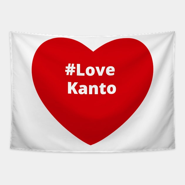 Love Kanto - Hashtag Heart Tapestry by support4love