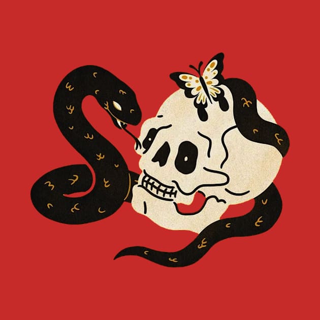 bone witth snake by The Skull Reserve Design.Official