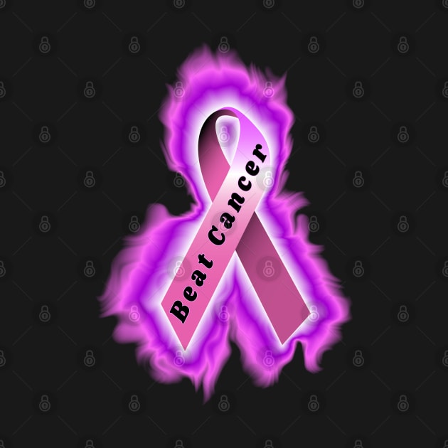 pink breast cancer ribbon by DrewskiDesignz