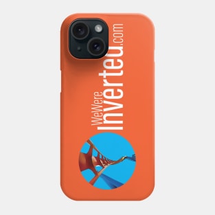 We Were Inverted Logo | Blue Circle | White Text Phone Case