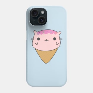 Cute Cat Ice Cream T-Shirt Phone Case