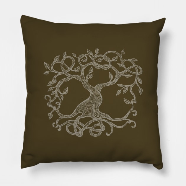 Tree of Life Pillow by yulia-rb