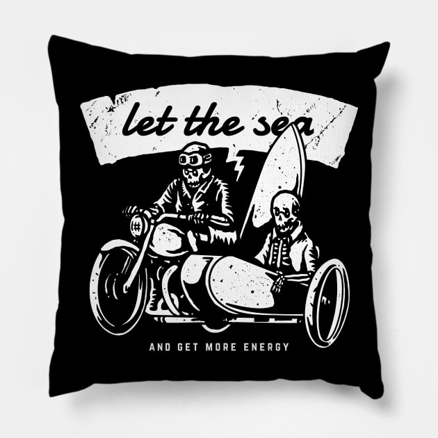 Let the sea and get more energy Pillow by quilimo