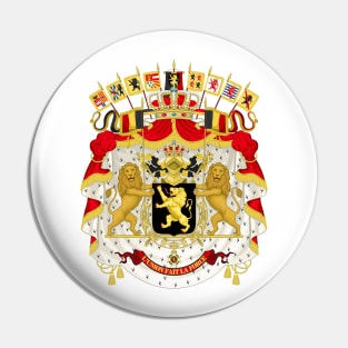 Great coat of arms of Belgium Pin