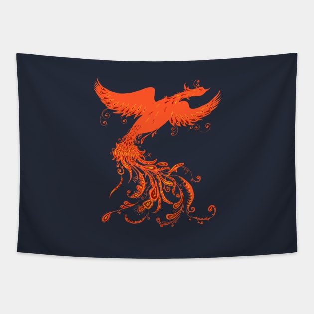 Fire Bird Tapestry by beesants