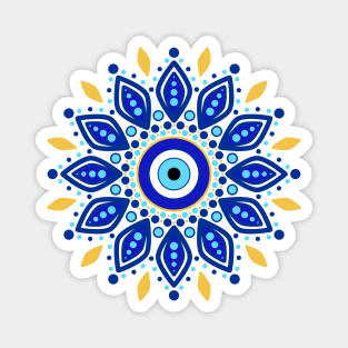 Evil Eye Mandala Magnet