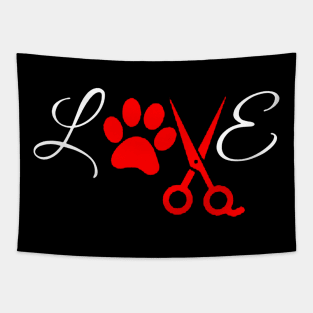 Dog Groomer Grooming Love Tapestry