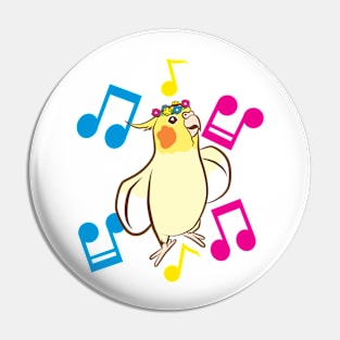 Pansexual Pride Bird Pin