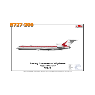 Boeing B727-200 - Boeing "House Colours" (Art Print) T-Shirt